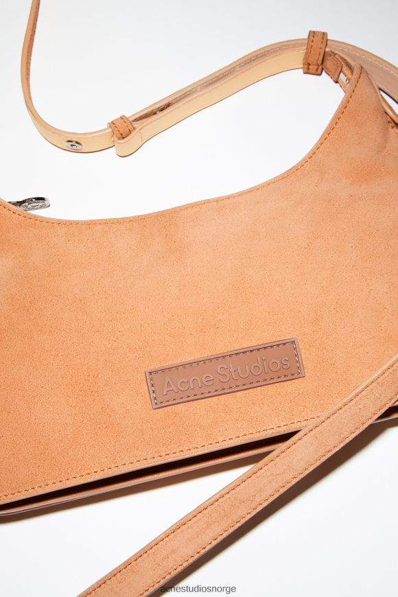 Acne Studios platt mini skulderveske N2PP4F797 tilbehør aprikosappelsin