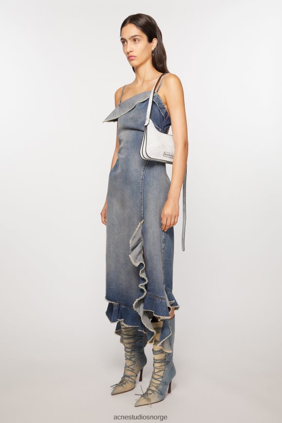 Acne Studios platt mini skulderveske N2PP4F824 tilbehør hvit