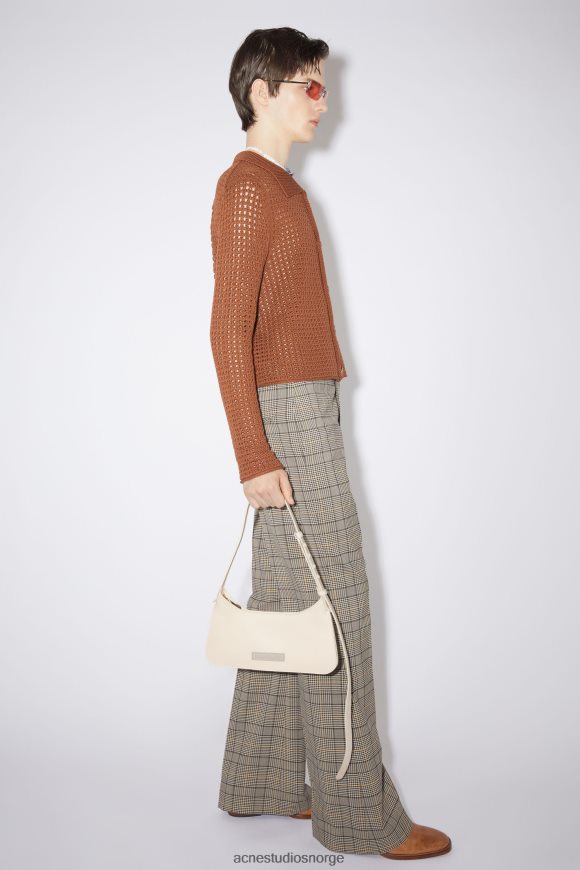 Acne Studios platt mini skulderveske N2PP4F830 tilbehør hvit