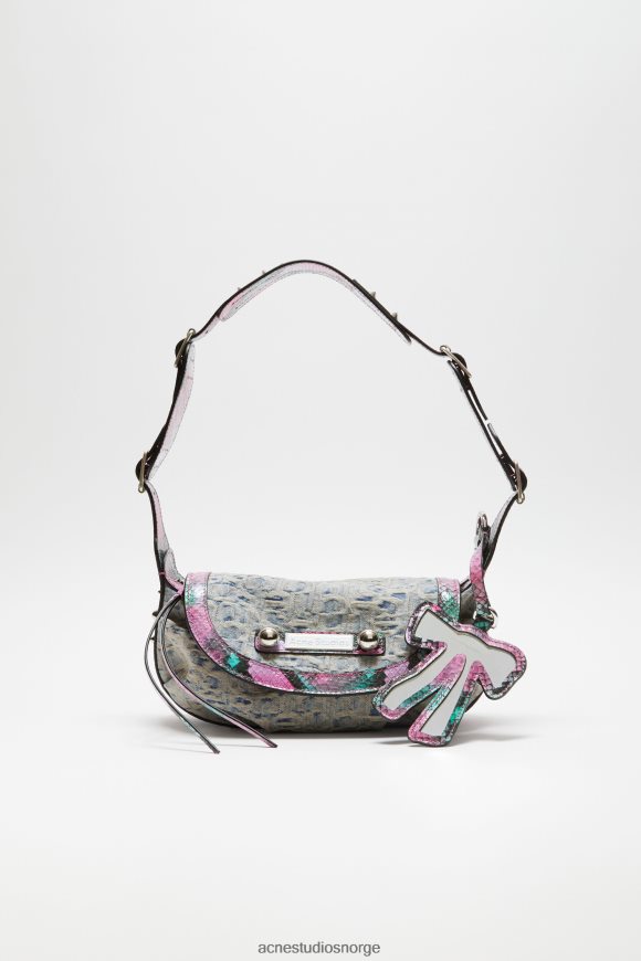 Acne Studios skulderveske N2PP4F762 tilbehør lyseblå/rosa