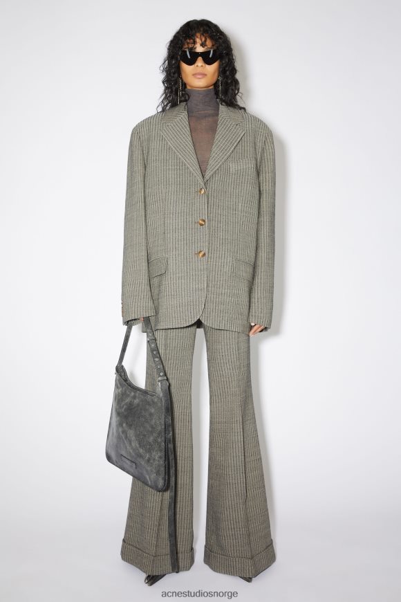 Acne Studios tallerken skulderveske N2PP4F484 tilbehør svart