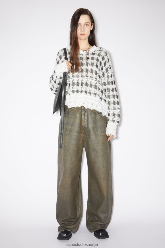 Acne Studios tallerken skulderveske N2PP4F484 tilbehør svart