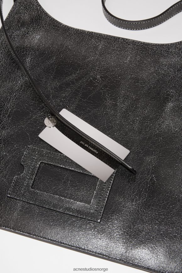Acne Studios tallerken skulderveske N2PP4F484 tilbehør svart