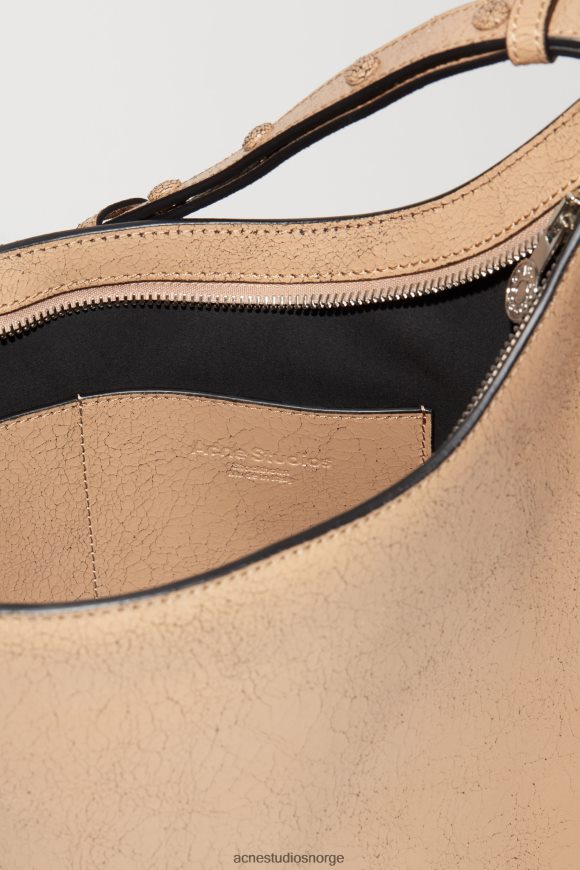 Acne Studios tallerken skulderveske N2PP4F669 tilbehør mørk beige