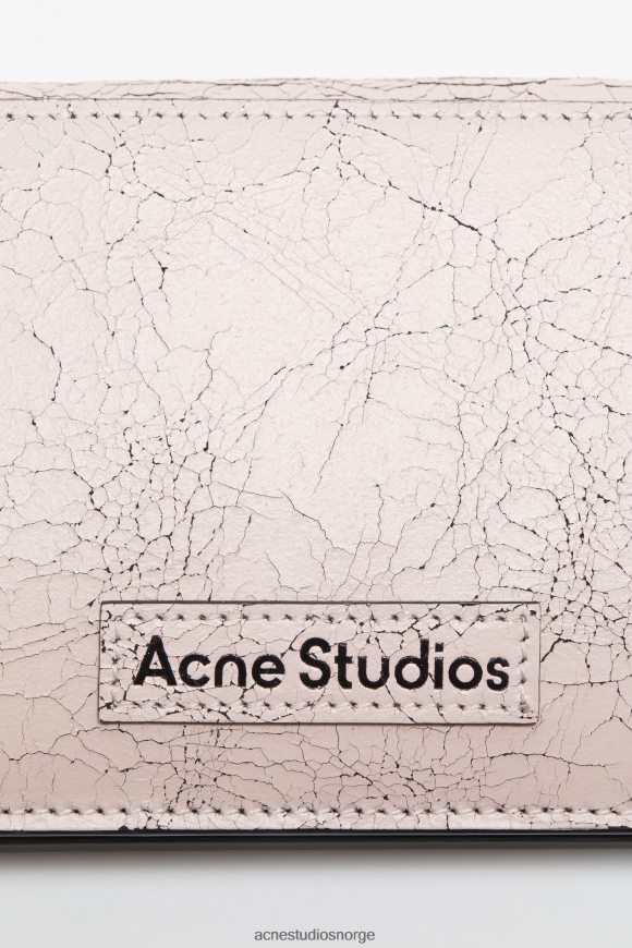 Acne Studios kontinental lommebok N2PP4F843 tilbehør pastell rosa