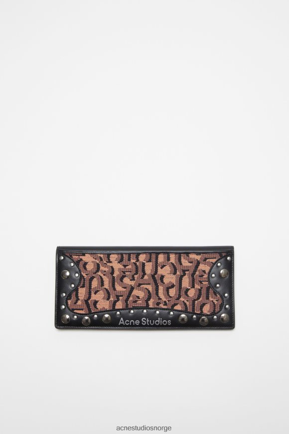 Acne Studios kontinental lommebok N2PP4F849 tilbehør rosa/svart