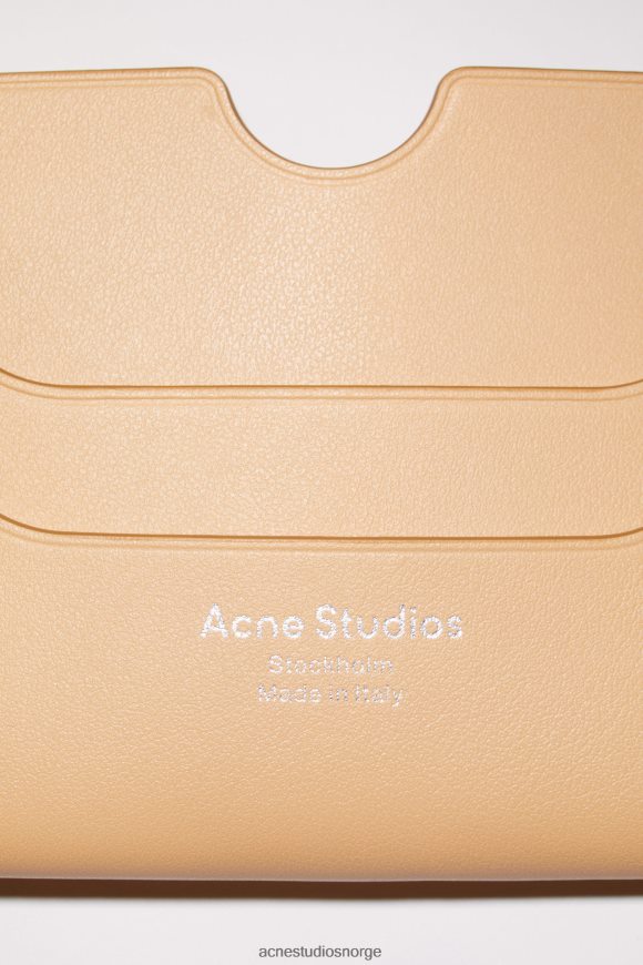 Acne Studios kortholder N2PP4F749 tilbehør dune beige