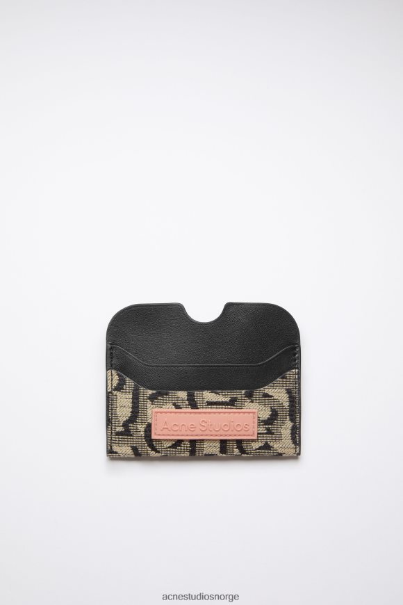 Acne Studios kortholder N2PP4F795 tilbehør beige/svart