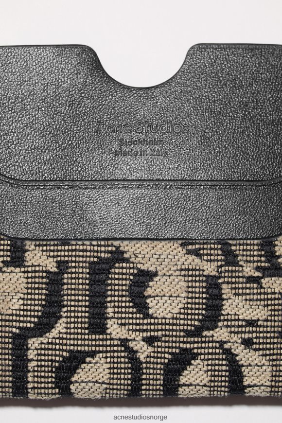 Acne Studios kortholder N2PP4F795 tilbehør beige/svart