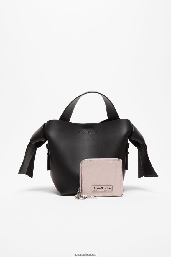 Acne Studios lommebok i skinn med glidelås N2PP4F840 tilbehør pastell rosa