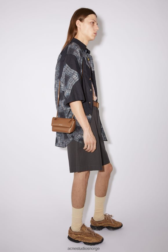 Acne Studios mini skulderveske N2PP4F723 tilbehør kamelbrun