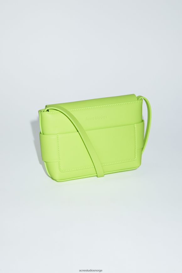 Acne Studios musubi mini crossbody-veske N2PP4F739 tilbehør lime grønn