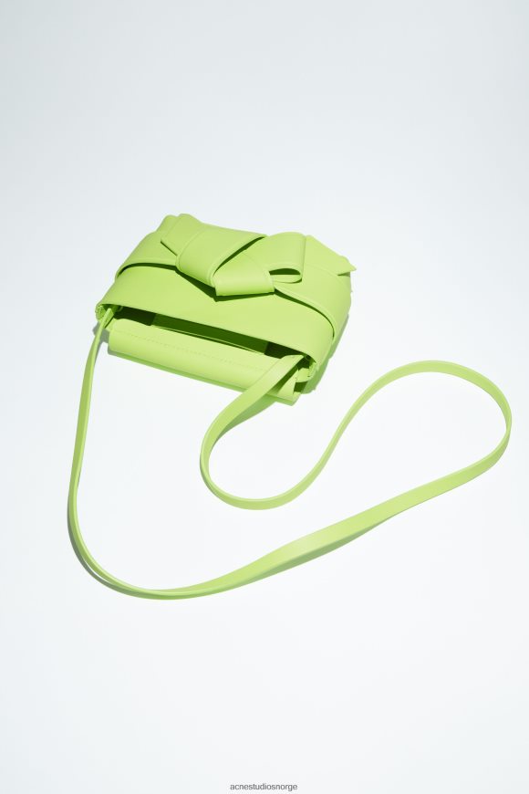 Acne Studios musubi mini crossbody-veske N2PP4F739 tilbehør lime grønn