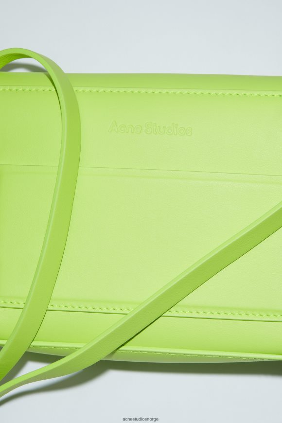 Acne Studios musubi mini crossbody-veske N2PP4F739 tilbehør lime grønn