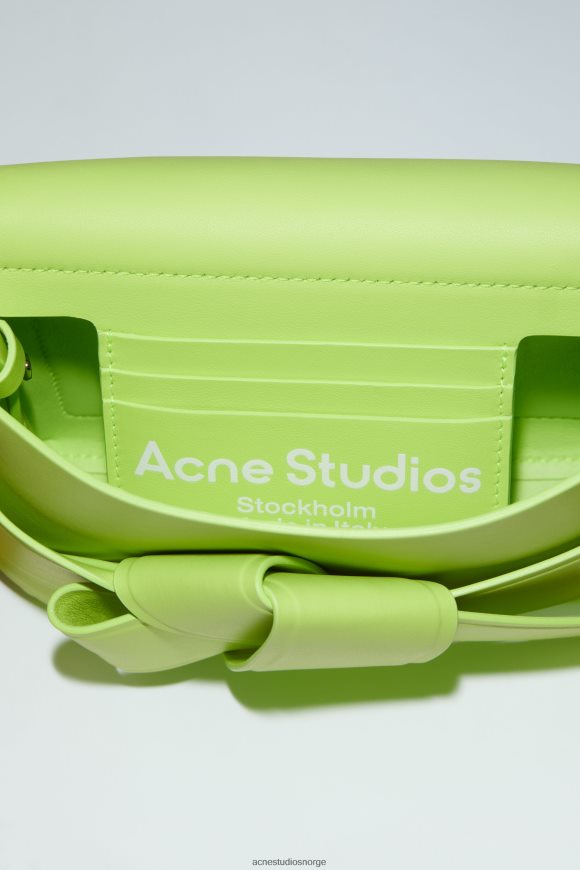 Acne Studios musubi mini crossbody-veske N2PP4F739 tilbehør lime grønn