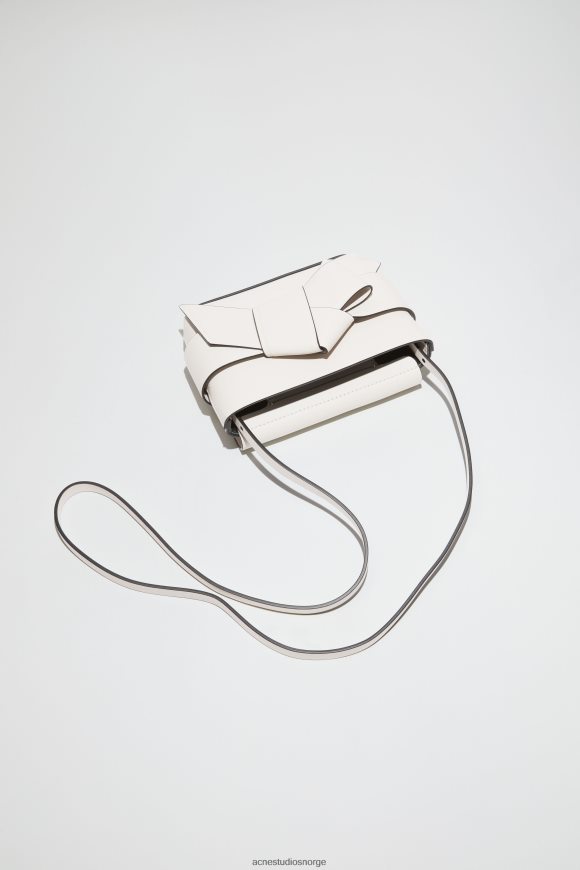 Acne Studios musubi mini crossbody-veske N2PP4F826 tilbehør hvit svart