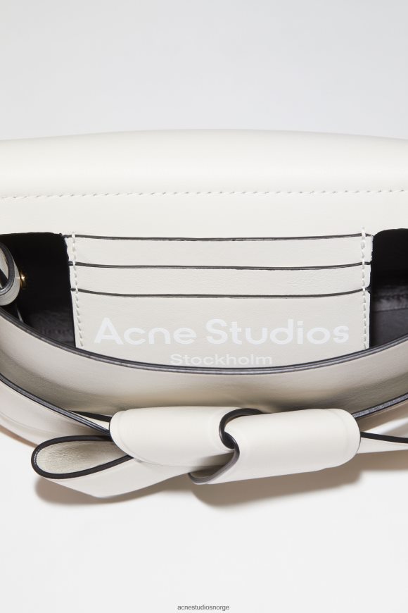 Acne Studios musubi mini crossbody-veske N2PP4F826 tilbehør hvit svart