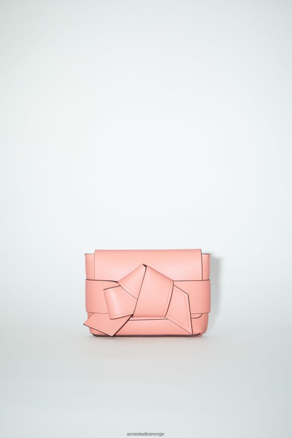 Acne Studios musubi mini crossbody-veske N2PP4F865 tilbehør lakserosa