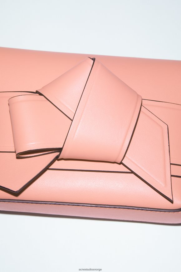 Acne Studios musubi mini crossbody-veske N2PP4F865 tilbehør lakserosa