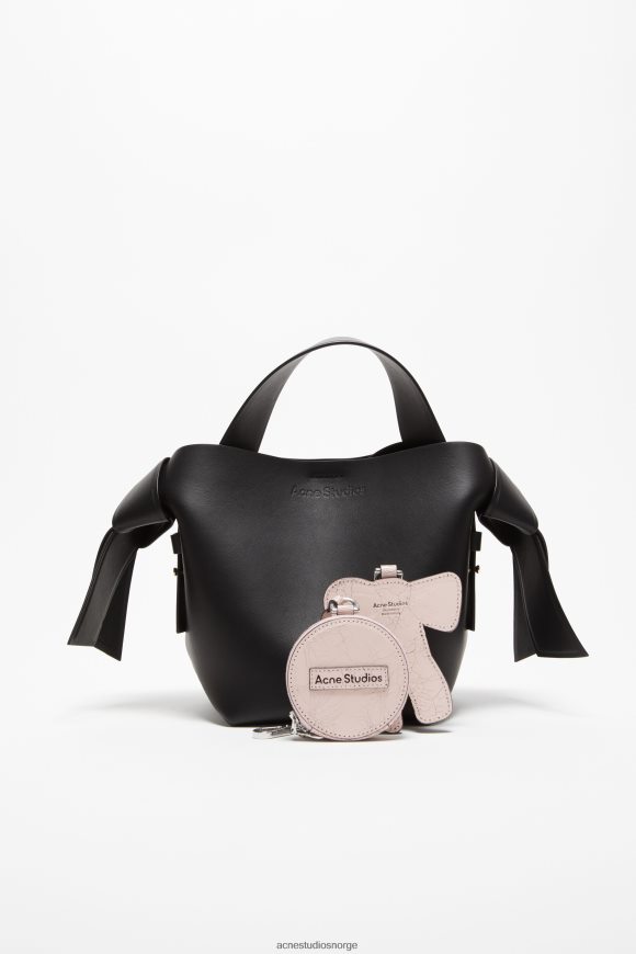 Acne Studios myntlommebok og sløyfespeil N2PP4F842 tilbehør pastell rosa