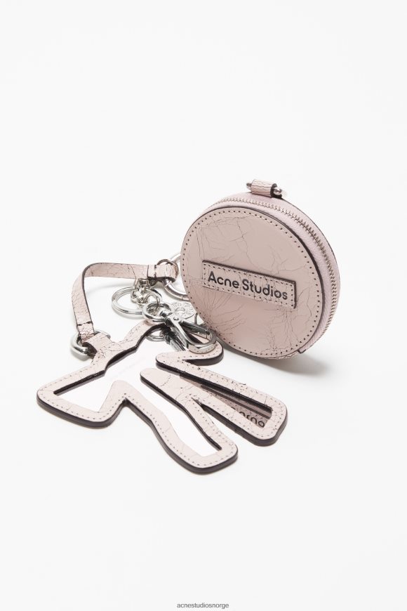 Acne Studios myntlommebok og sløyfespeil N2PP4F842 tilbehør pastell rosa
