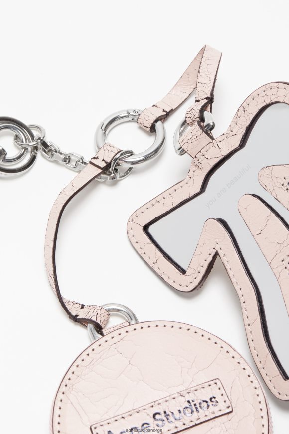 Acne Studios myntlommebok og sløyfespeil N2PP4F842 tilbehør pastell rosa