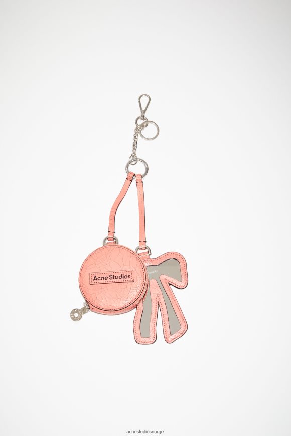 Acne Studios myntlommebok og sløyfespeil N2PP4F862 tilbehør lakserosa