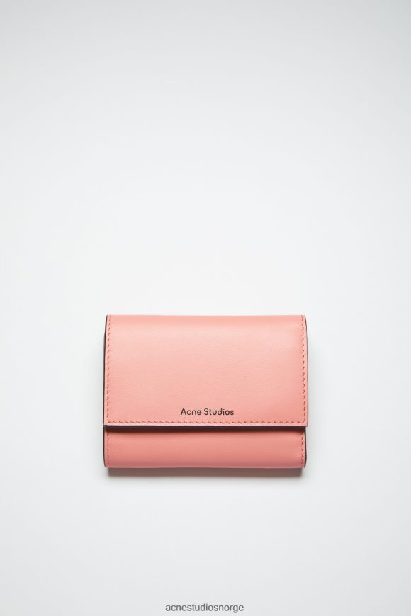 Acne Studios sammenfoldet lommebok N2PP4F863 tilbehør lakserosa
