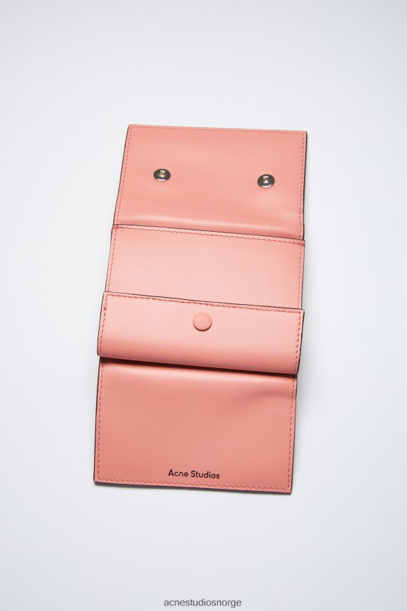 Acne Studios sammenfoldet lommebok N2PP4F863 tilbehør lakserosa
