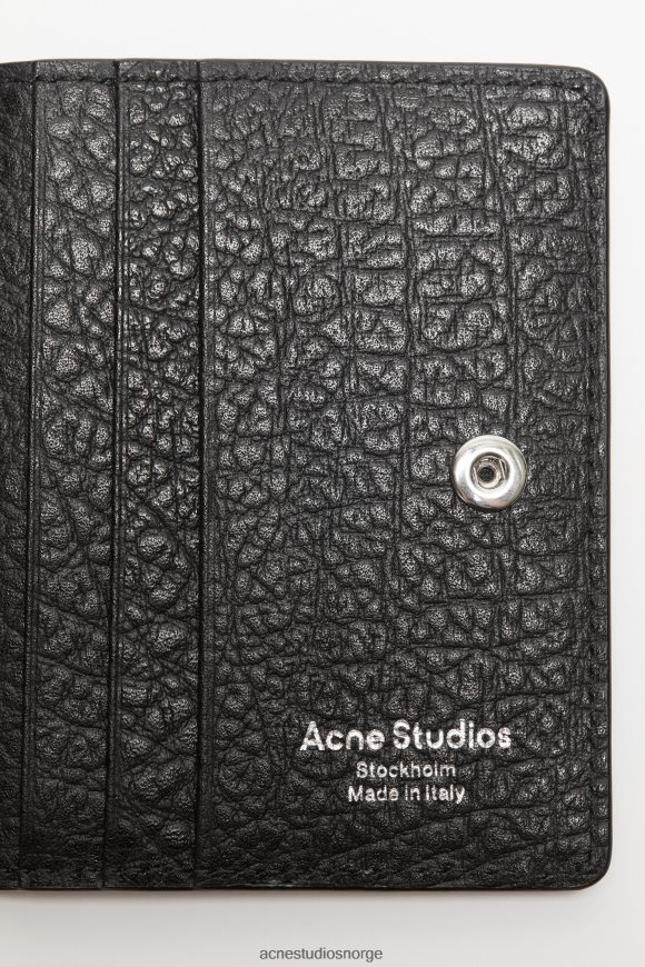 Acne Studios sammenfoldet lommebok i skinn N2PP4F457 tilbehør svart