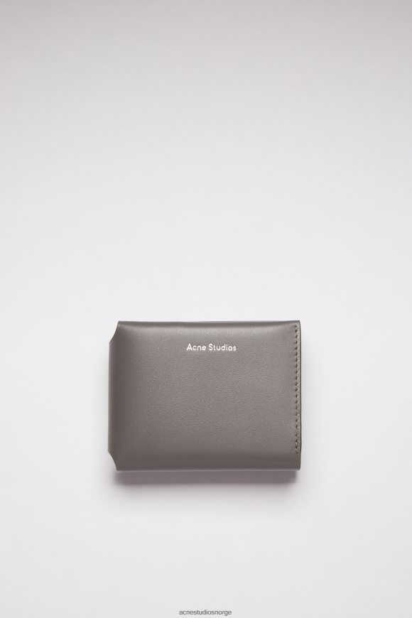 Acne Studios trefoldet lommebok i skinn N2PP4F594 tilbehør mørk grå