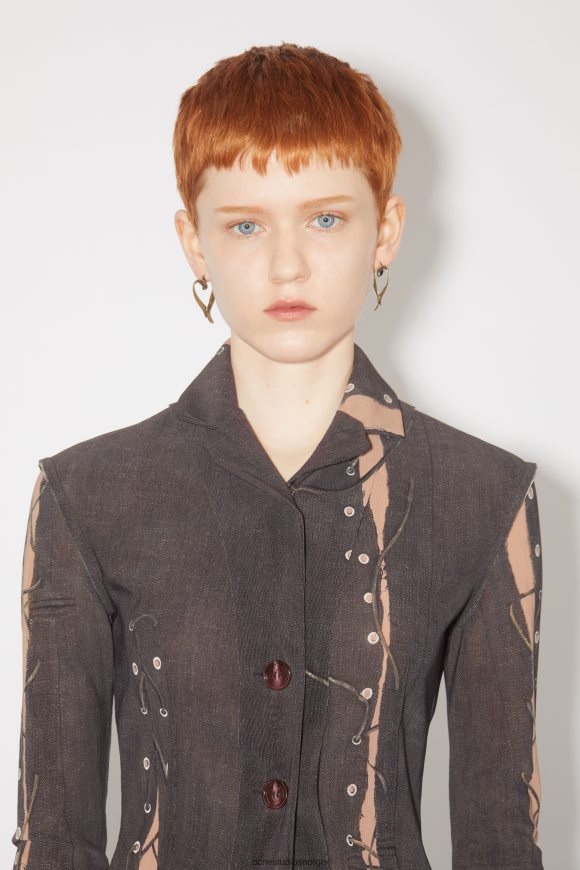 Acne Studios hjertebøyler N2PP4F700 tilbehør antikt gull