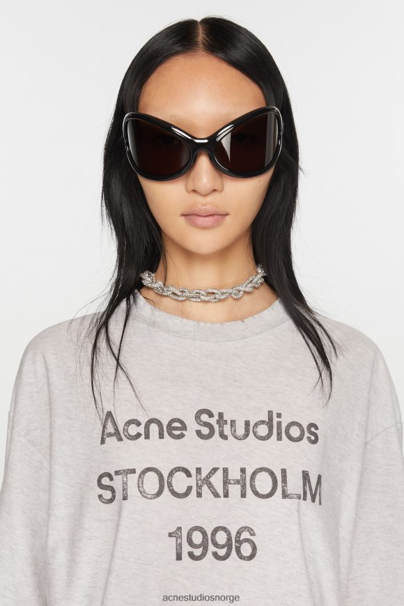 Acne Studios kjede med krystallsnor N2PP4F647 tilbehør antikk sølv