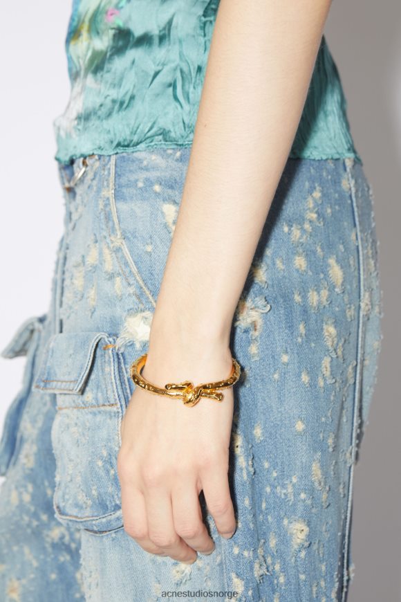 Acne Studios knute mansjett armbånd N2PP4F745 tilbehør gull