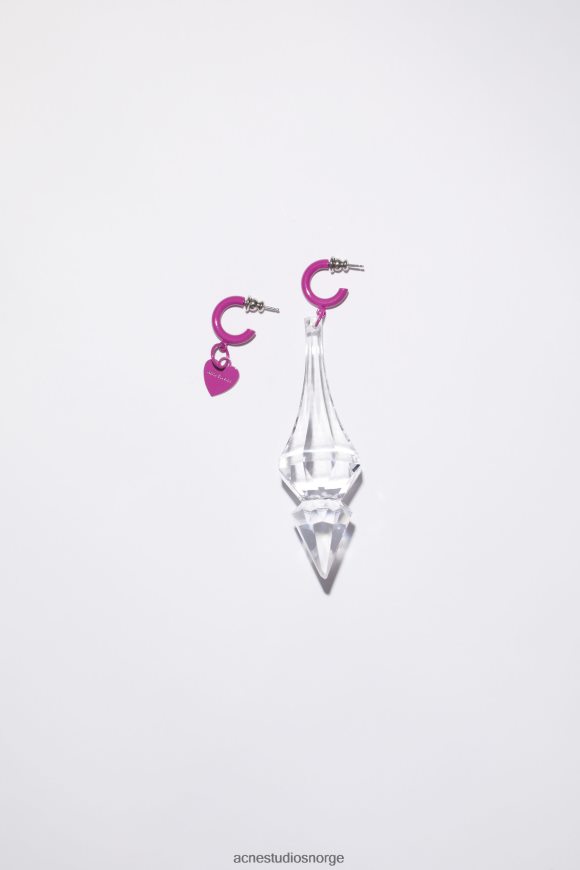 Acne Studios lysekrone sjarmøredobber N2PP4F855 tilbehør rosa