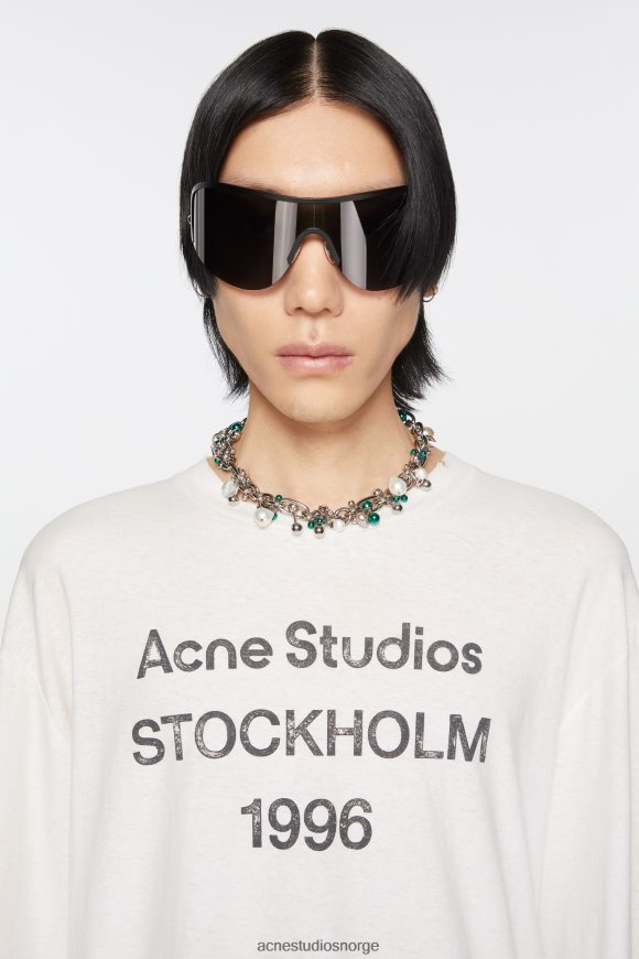 Acne Studios multi sjarm halskjede N2PP4F679 tilbehør sølv/grønn