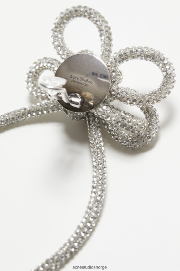 Acne Studios øredobber i krystall N2PP4F646 tilbehør antikk sølv