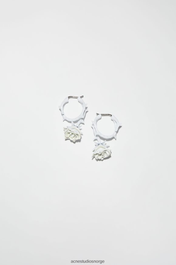 Acne Studios roser øredobber N2PP4F827 tilbehør hvit