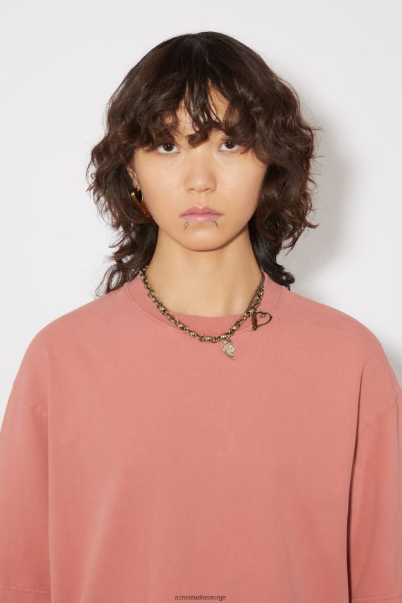 Acne Studios sjarm halskjede N2PP4F701 tilbehør antikt gull