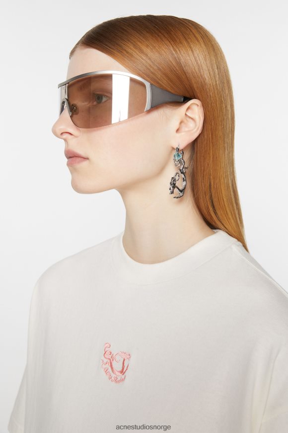 Acne Studios sjarmøredobber N2PP4F644 tilbehør antikk sølv/blå