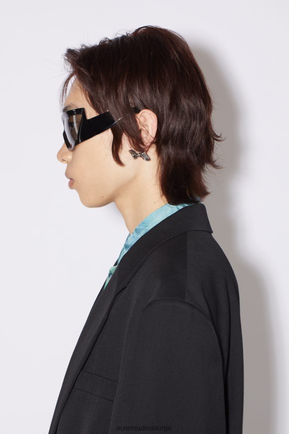 Acne Studios sløyfe øredobber N2PP4F652 tilbehør antikk sølv