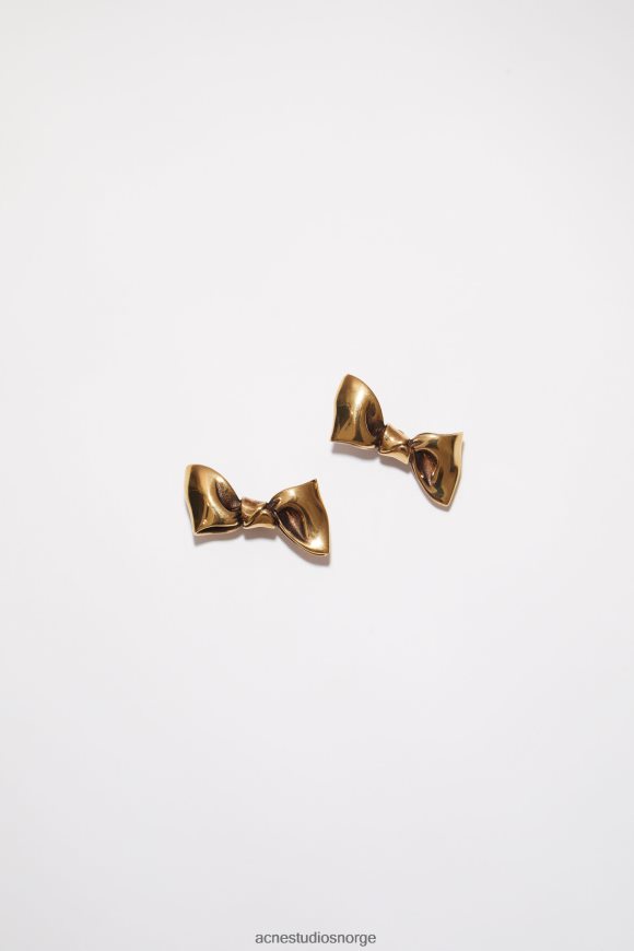 Acne Studios sløyfe øredobber N2PP4F702 tilbehør antikt gull