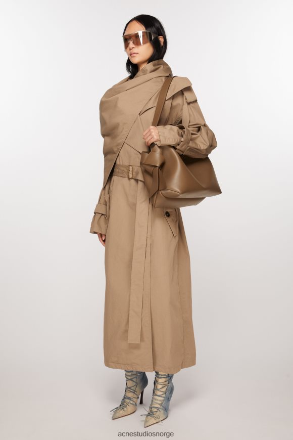 Acne Studios musubi midi tote N2PP4F729 tilbehør kamelbrun