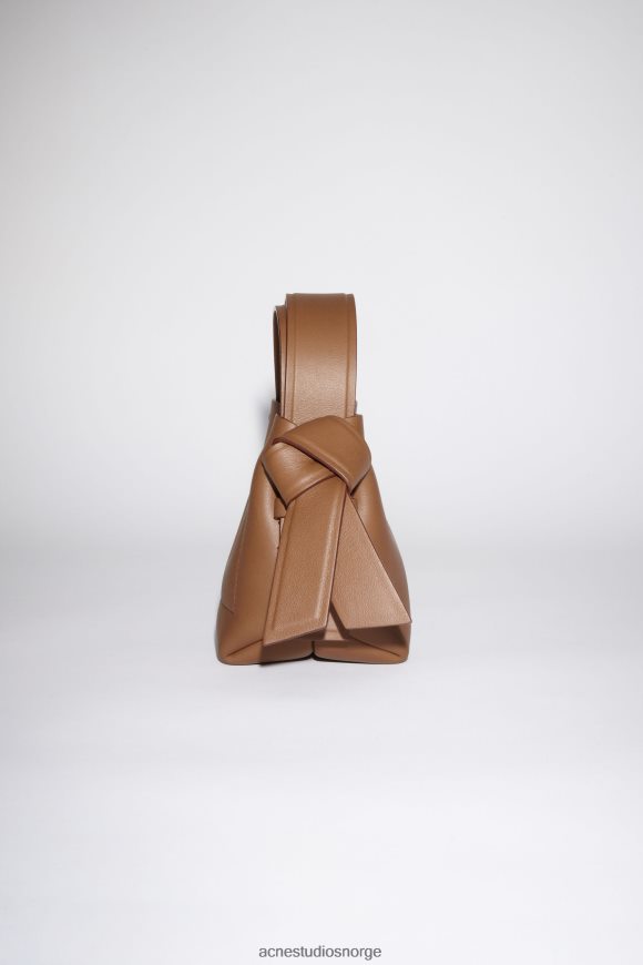 Acne Studios musubi mikro veske N2PP4F719 tilbehør kamelbrun