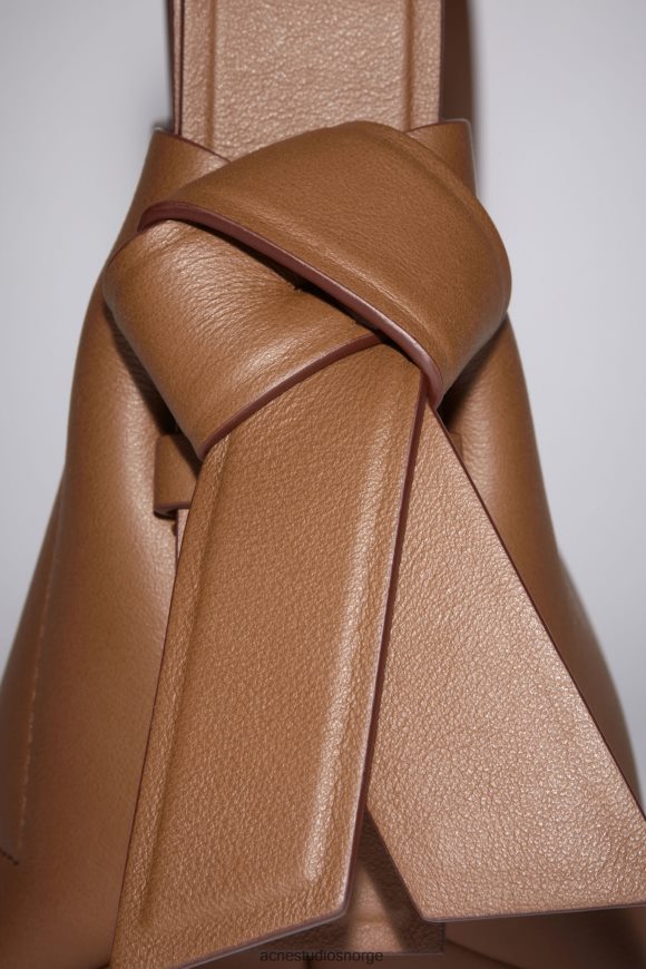 Acne Studios musubi mikro veske N2PP4F719 tilbehør kamelbrun