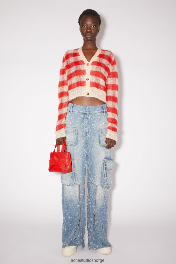 Acne Studios musubi mikro veske N2PP4F846 tilbehør knallrødt