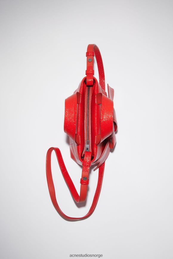 Acne Studios musubi mikro veske N2PP4F846 tilbehør knallrødt