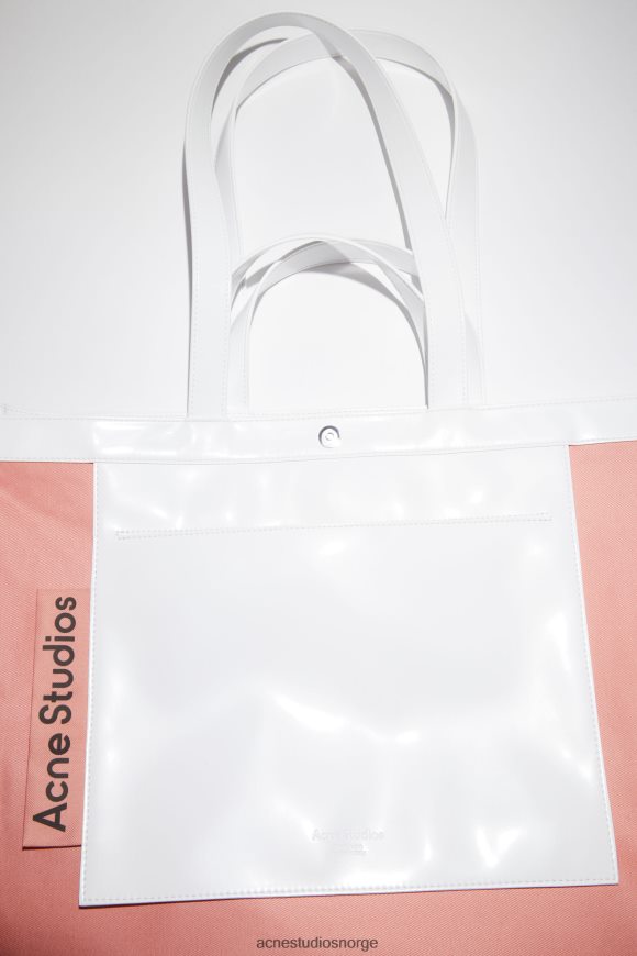 Acne Studios skulderveske med logo N2PP4F829 tilbehør hvit