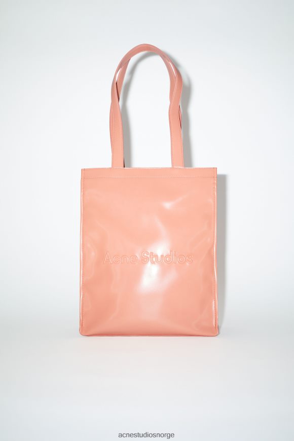 Acne Studios skulderveske med logo N2PP4F867 tilbehør lakserosa