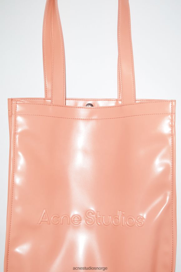 Acne Studios skulderveske med logo N2PP4F867 tilbehør lakserosa